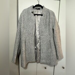 Vici Women's Gray Herringbone Coat